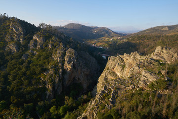 Fototapeta na wymiar Casal de Sao Simao landscape in Portugal