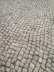 Cobblestone pavement background