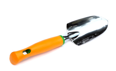 Garden tools . Garden shovel isolated on a white background. Trowel for gardening. Gardening