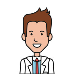 doctor male avatar character icon vector illustration design
