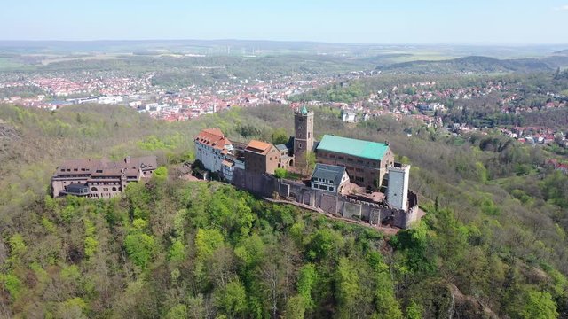 Wartburg aus der Luft | Luftbilder von der Wartburg in Th&uuml;ringen