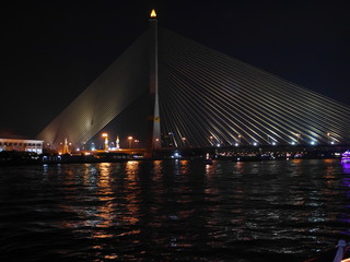 Sunset river 
Bridge 
Bangkok bridge 