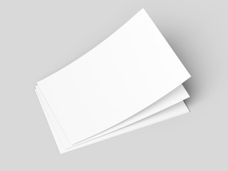 Empty paper sheets in A4 format. Ream of white paper.