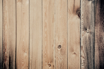 Obraz premium fresh fence made of old pine Board, Board texture.