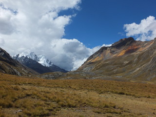 Pampa in Andes, near Catac, national park Huascaran, Peru