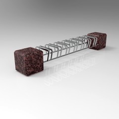 3d image of Bicycle Parking qube isometric view 1