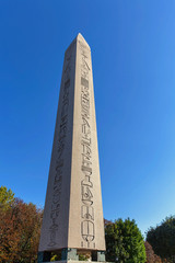 The Egyptian Obelisk and the Serpent Column, Sultan Ahmet Square, Istanbul, Turkey 
