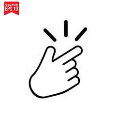 hand with thumb up vector icon symbol Flat vector illustration for graphic and web design.