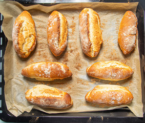 Healthy and clean homemade bread on quarantine days