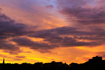 Sunset over suburbia 