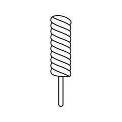 Twisty Lollipops  icon symbol Flat vector illustration for graphic and web design. 