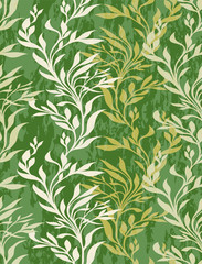 Fototapeta premium Damask pattern vector element. Classic luxury old-fashioned ornament grunge background. Royal victorian texture for wallpaper, textile, fabric, wrapping. Exquisite floral baroque patterns.