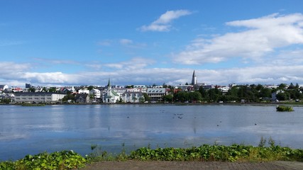 Fototapeta premium view of Reykjavic