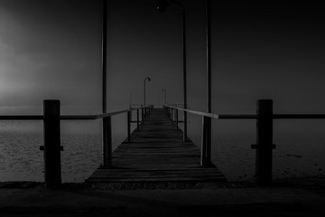 Obraz premium Pesca en la niebla