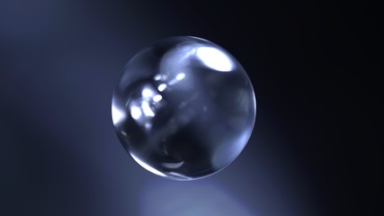 Abstract Corporate Design with Glass Sphere