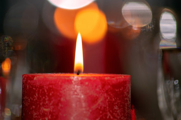 candles in the church