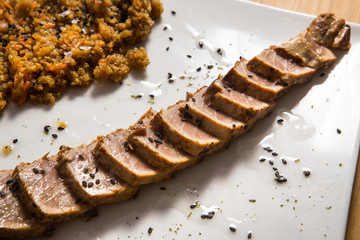 Tuna tataki.