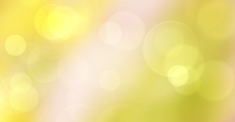 Fototapeta na wymiar Abstract yellow background with bokeh