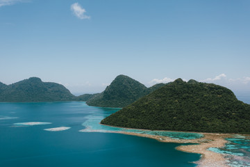Naklejka premium Semporna, Sabah, Malaysia - 26 April 2020 - Tun Sakaran Marine Park