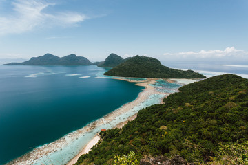 Fototapeta na wymiar Semporna, Sabah, Malaysia - 26 April 2020 - Tun Sakaran Marine Park