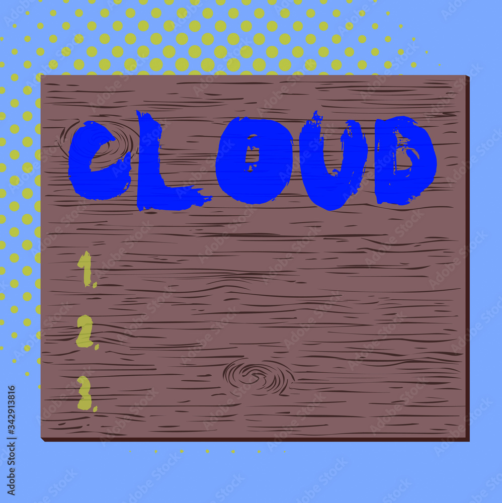 Poster word writing text cloud. business photo showcasing anything that involves delivering hosted services