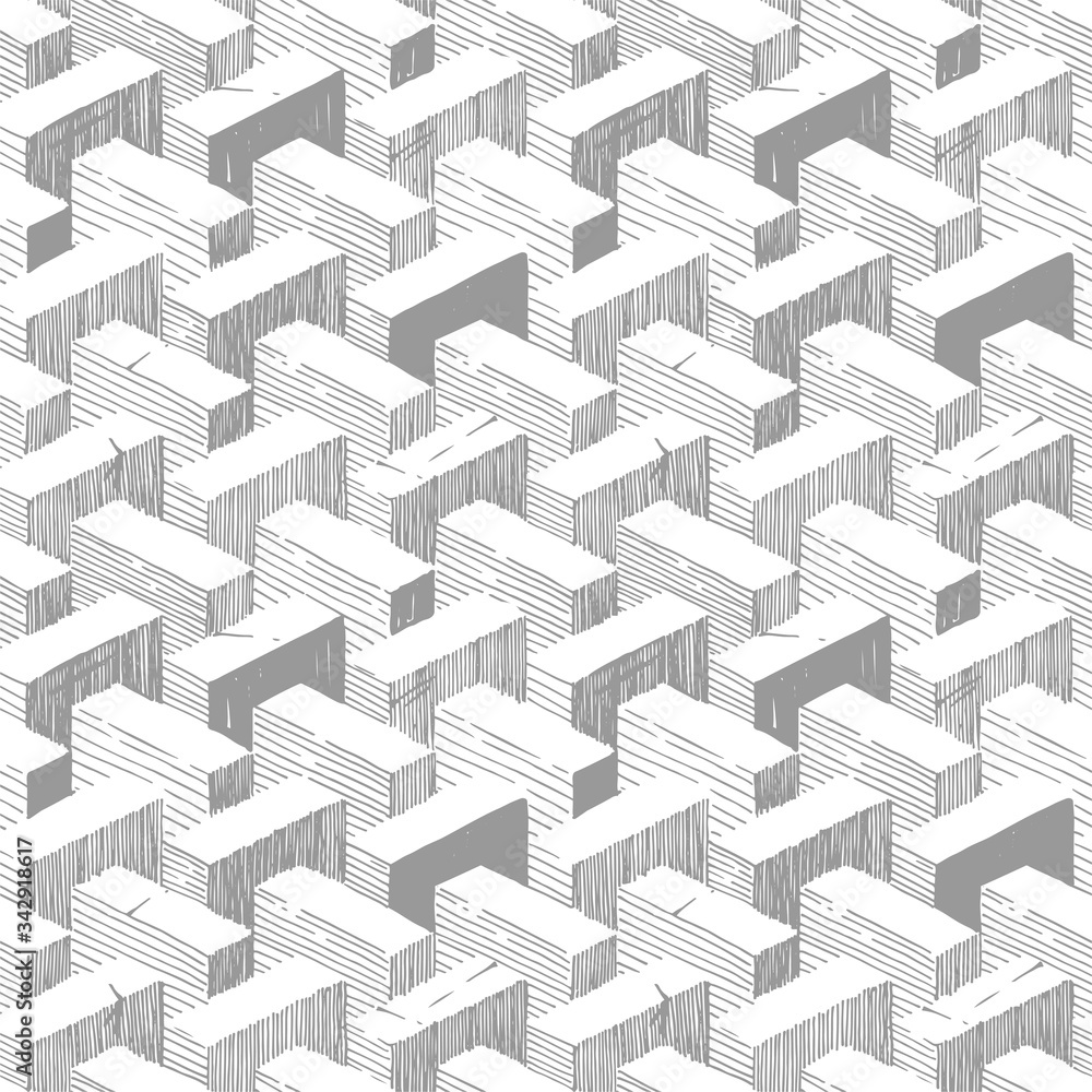 Sticker optical illusion pattern