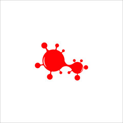 virus vector logo design
