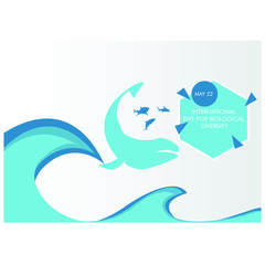 International Day for Biological Diversity Vector Illustration. Suitable for Greeting Card, Poster and Banner