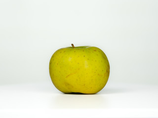 green apple on a white background
