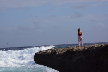 beach, sea, ocean, sand, water, summer, sky, woman, nature, vacation, blue, tropical, holiday, people, young, travel, walking, lake, boy, person, sun, coast, beautiful, shore, island