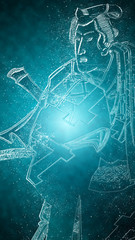 大江戸五人男達之内 白井権八　氷バージョン