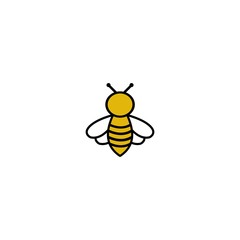 Bee logo design, simple and modern logo for any business.
