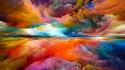 Foto auf Acrylglas Gemixte farben Weg des Traumlandes