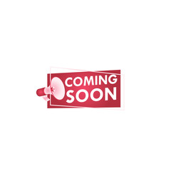 Coming Soon With Megaphone Vector Design Template Illustration