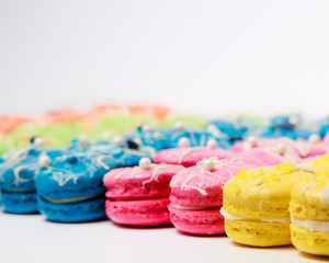 Home baked Rainbow Macarons. Home baking projects for lockdown 