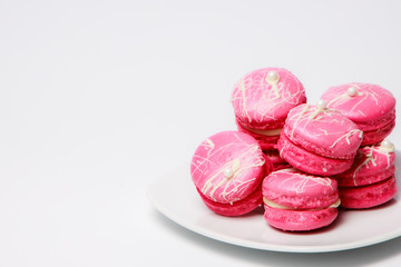 Home baked Pink Macarons. Home baking projects for lockdown 