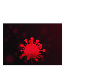 STOP! CORONAVIRUS! Red coronavirus symbol and icon vector illustration. Global pandemic. Quarantine Coronavirus! Stay Home!