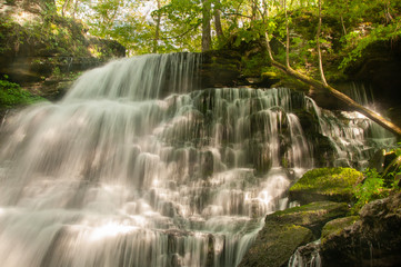 Machine Falls Near Tullahoma, Tennessee in Early Spring - Beautiful Waterfall