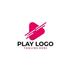 play logo icon vector isolated