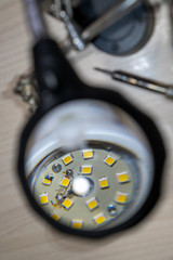 repair of led lamps, the replacement of the diode.