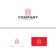 King Gamers Logo Design Template