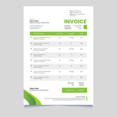 Corporate Multi-Purpose Green Modern Invoice Template