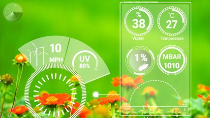 Smart digital agriculture technology by futuristic sensor data collection management by artificial...