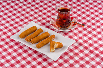 crispy cheese stock photo