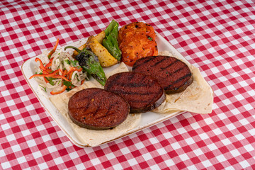 Grill sausage stock photo