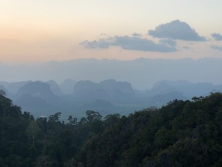 morning in the mountains