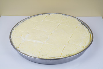 Milk cream stock photo