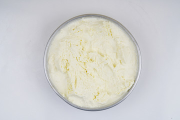 Milk cream stock photo