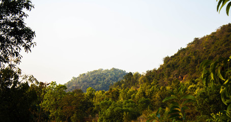 sunset in the mountains