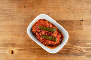 Appetizer from turkish cuisine